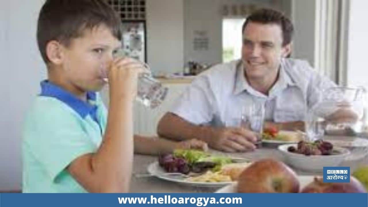 Why not drink water constantly while eating?
